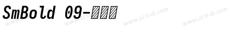 SmBold 09字体转换